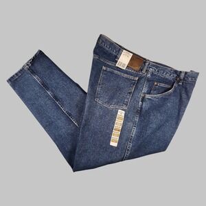 Wrangler Jeans Mens 42x30 Blue Rugged Wear Relaxed Fit NWT 100% Cotton USA Made